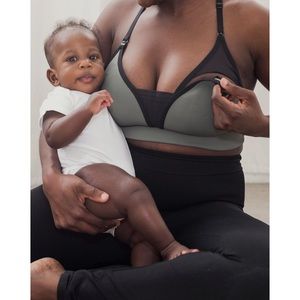 Blanqi adjustable racer back nursing bra.